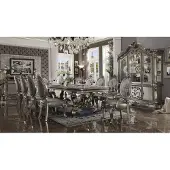 AEA Esszimmer Set Barock Rokoko Tisch 10x Stühle Anrichte Kommode 13tlg.Gruppe