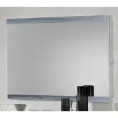 AEA Badezimmerspiegel Badspiegel Spiegel 110*4cm Hängespiegel Glas Wandspiegel