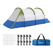 Outsunny kampeertent - polyester/glasvezel - 420x200x150 cm - groen