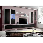 AEA Luxus Wohnwand Komplett Set Wohnzimmer Holzmöbel Designer Wandschrank