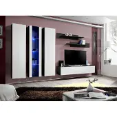 AEA Wohnwand Modern Vitrine TV-Ständer Wandschrank Wohnzimmer Wand Regale