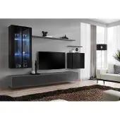 AEA Wohnzimmer Set 3x Wandschrank TV Ständer Wohnmöbel Modern Designer Stil