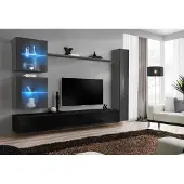 AEA Wohnzimmer Set 6tlg Luxus Wohnwand Möbel Designer 3x Wandschrank TV Ständer
