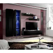 AEA Wohnzimmermöbel Set 5tlg.Wohnwand Design Moderne Möbel TV Ständer Wand Regale
