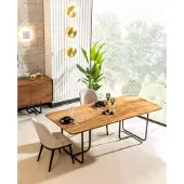 AEA Design Esstisch 4x Stühle Esszimmer Garnitur Set Essgarnituren Holz 5tlg