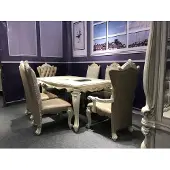 AEA Esszimmer Garnitur 7tlg Barock Rokoko Tisch 6x Stühle Stuhl Gruppe Geschnitzt