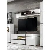 AEA Wohnzimmer Wohnwand TV-Ständer Regal Luxus Design Set Modern Möbel