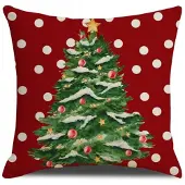 ECarla Kerst Kussenhoes Decoratief 45x45cm - Gezellige Feestdagen Sfeer