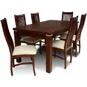 AEA Esstisch + 6 Stühle Esszimmer Set Essgruppe Klassischer Tisch Tische Z08