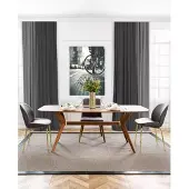 AEA Italienische Stil Esstisch 4x Stühle Holz Tisch Essgarnitur Modern Design 5tlg