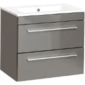AEA Grijze wastafelonderkast. Hoogwaardige wastafels. Nieuw badkameraccessoire. 80 cm