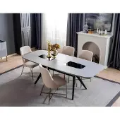 AEA Esszimmer Set Esstisch 4x Stühle Garnitur Tisch Gruppe 5tlg. Komplett 5tlg