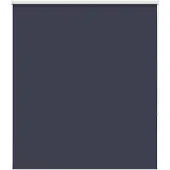 vidaXL Rolgordijn verduisterend 125x130 cm stofbreedte 121,6 cm blauw