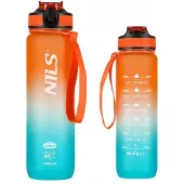 NILS Camp Tritan Drinkfles 1L Oranje Blauw BPA-Vrij