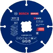 Bosch Expert Multi Material 115 X 22.23 Mm X-lock Diamantdoorslijpschijf 10 Eenheden