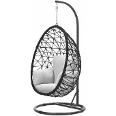 Garden Impressions Panama hangstoel swing egg - rope zwart