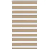 vidaXL Zebra Blind 85x100 cm stofbreedte 80,9 cm polyester zandbruin