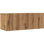 vidaXL Tv-meubels 2 st wandgemonteerd 80x30x30cm artisanaal eikenkleur