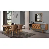 AEA Esszimmer Garnitur Tisch 6x Lehnstuhl Stühle Luxus Essgruppe Set Komplette