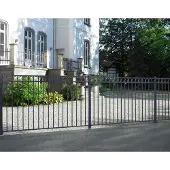 Alberts Metalen hek Circle Hoogte: 100 en 120 cm, breedte: 200 cm, om vast te schroeven (4 stuks)
