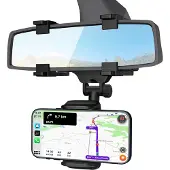Interlook Telefoonhouder Auto Achteruitkijkspiegel - Universeel & Stabiel