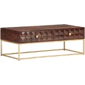 vidaXL Salontafel 112x50x40 cm Massief mangohout