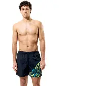 Speedo medley logo watershort 16 bla/grn zwemshort heren -