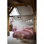 Pip studio Dekbedovertrek Mumbai Night Roze 260x200/220 cm