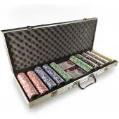 KLK Dripio - Poker set - 500 jetons - 2 kaartspellen - Met luxe koffer