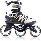 Tempish - Wenox Top 100 - Skeelers - Inline Skates - Dames - Wit Goud - High-Speed 100mm Wielen & Comfort Fit - Maat 42