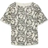 Comma Blouse lichtbeige
