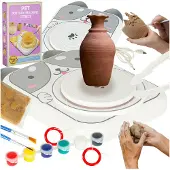 Kik Pottenbakkersschijf Creatieve Kleiset Verf Hond Grijs