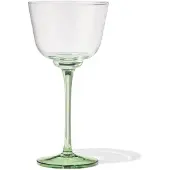 HEMA Wijnglas 220ml Glas Gekleurde Steel (groen)