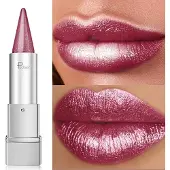 Pudaier Frambozenroze Glitter Lipstick - Waterproof Shimmer Lippenstift met Langdurige Glans