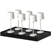 Lumisky Set van 6 tafellampen met voet. H22CM KELLY MINI