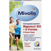 Mivolis Magnesium 500 + B-vitamines 2-fasen depot, 30 tabletten, 45 g