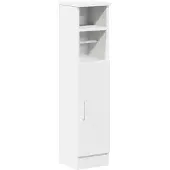 vidaXL Badkamerkast met rolhouder 20,5x22x90 cm wit
