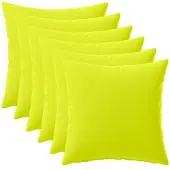 vidaXL Kussensloop 6 st HEERLEN Heldere Groen. 35 x 35 cm Polyester