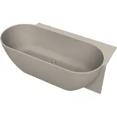 Arcqua havana back to wall ligbad rechts 170x80 cm mat klei