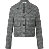 Comma Blazers lichtgrijs / grijs gemêleerd