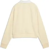 Puma Sweatshirt 'Class' pasteelgeel / wit