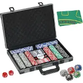 SPORTNOW -Pokerset-PS, Polyester-39,5L x 28B x 8H cm-Grau