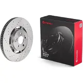 Brembo Remschijf 09D41133 achter, geventileerd, sterk gecarboniseerd, 1 Stuk