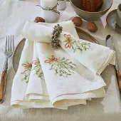 Loberon Servet set van 4 Mistletoe