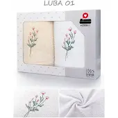 Łóżkoholicy Set van 2 Luxe Katoenen Handdoeken 50x100cm met Borduring