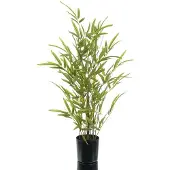 Gasper Miniblad-Bamboe Groen Kunststofpot 70 cm - Kunstplant