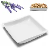 Tragar Kwadratbord Porselein Wit 16cm - Klassiek Servies