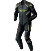 Rst S1 D3O, leren pak 1st. geperforeerd ,Zwart/Neon-Geel/Grijs ,L