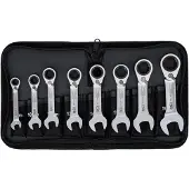 Bgs Spanner, Ratelringsleutelset omkeerbaar SW 8 - 19 mm 8 stuks. (19 mm, 18 mm, 16 mm, 15 mm, 8 mm, 14 mm, 12 mm, 13 mm, 17 mm, 9 mm, 10 mm, 11 mm)