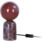 Leitmotiv Lazio Sphere Small LED Tafellamp | 1x G9 9W | Burgundy red